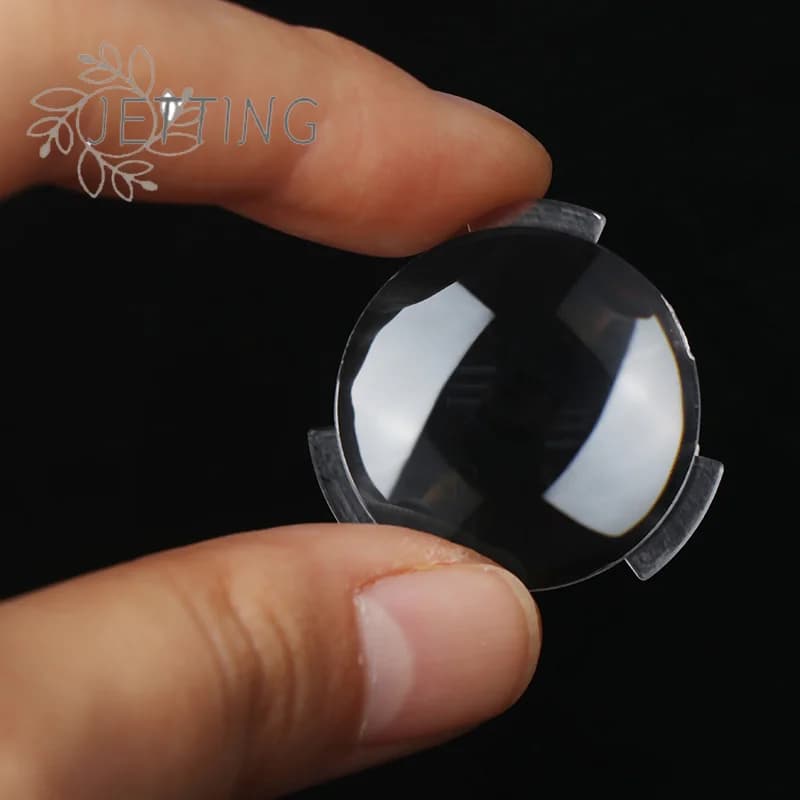 Hot 2 pcs ultra transparent biconvee lens for Google carton reality virtual 3D glasses VR thickness 2-5mm 25*45MM