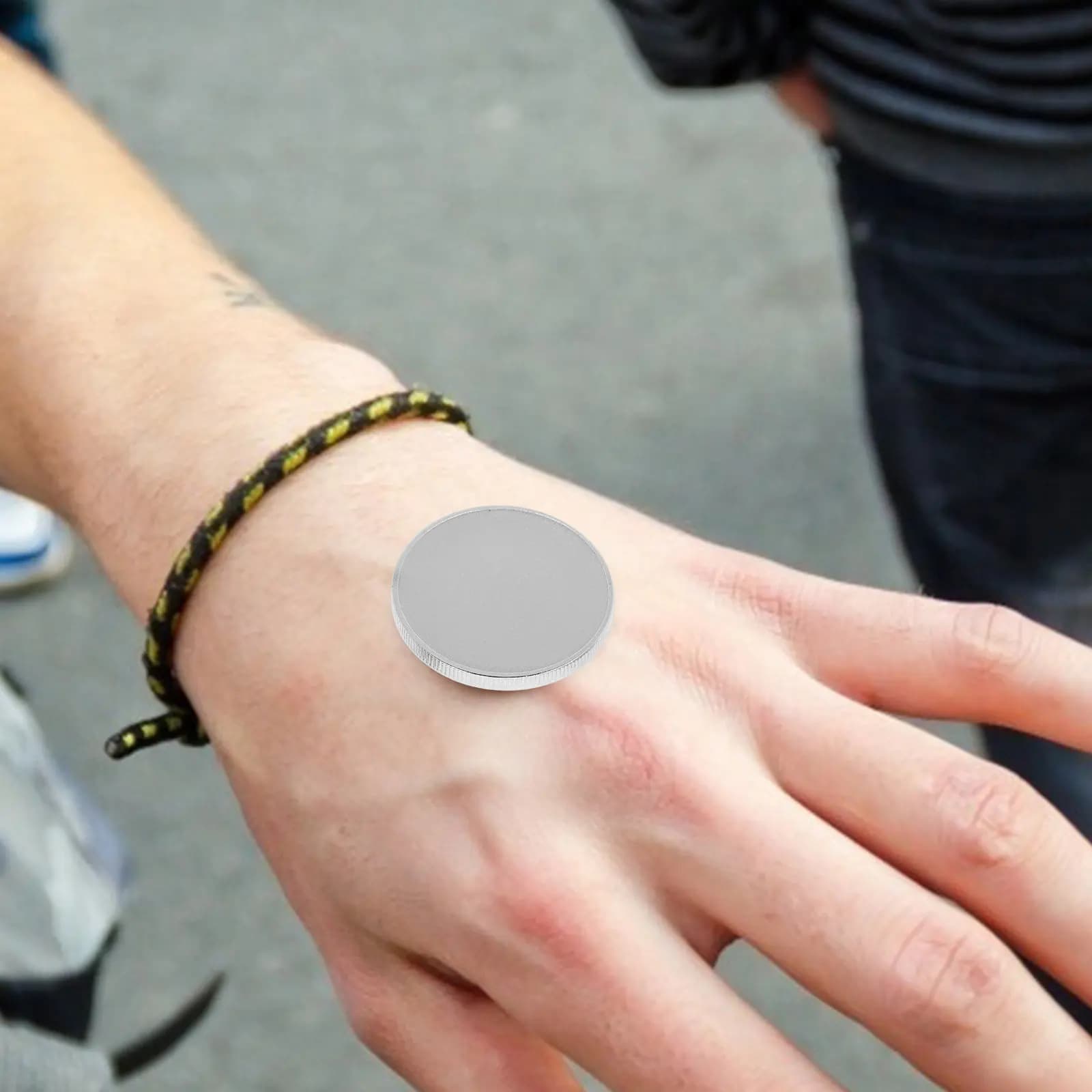 6 Pezzi Monete Rotonde in Lega Grezze da 40mm con Bordo Filettato per Incisione, Materiale per Incisione Laser e Artigianato Fai-da-te