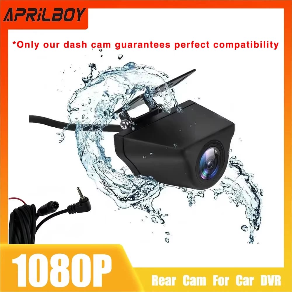 Aprilboy 1080P AHD camera rear 4 Pin 2.5mm Jack Reverse Image Cam only for Dash Cam Carplay support CVBS CVI TVI format