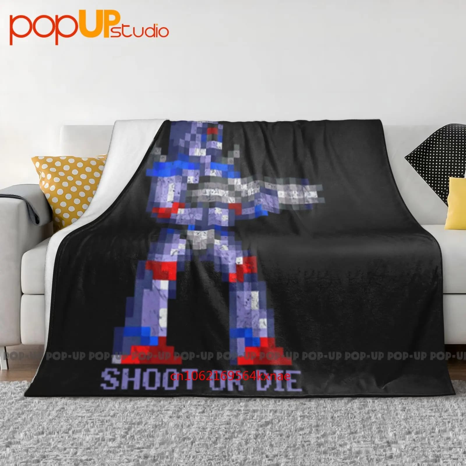 Shoot Or Die Turrican Game Sprite Amiga Figur Robot Spiel Coperta ultra morbida Trapunta Copridivano invernale Copriletto