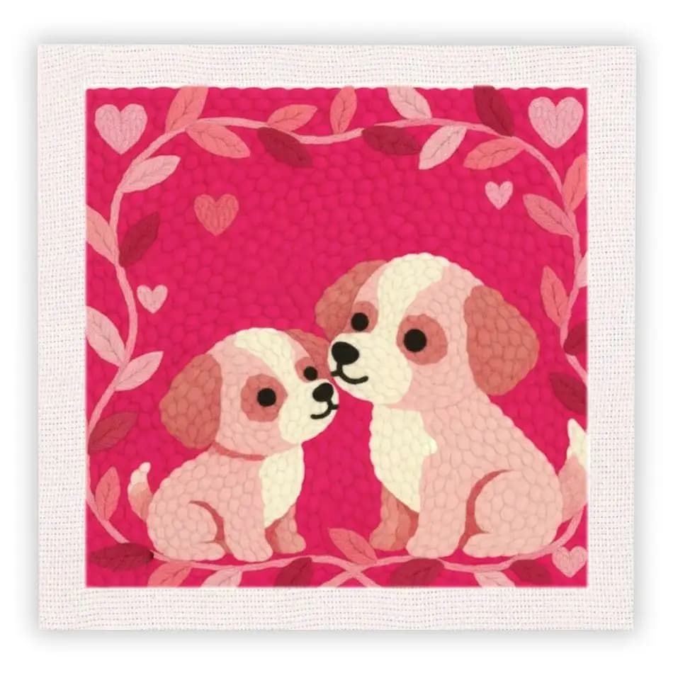 CHENISTORY Animal Punch Needle Embroidery Handicraft Art Adult Hobbies Animal Punch Needle Kit For Beginners Easy Handmade