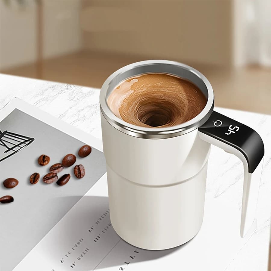 Automatic Mixing Cup Rechargeable Portable Coffee Electric Stirring Stainless Steel Blender
