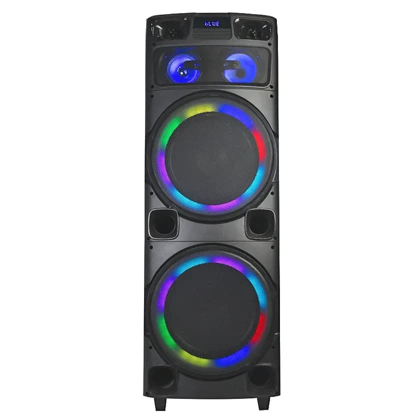 Altsvoces Mobile Bluetooth Parlantes Doppio carrello da 12 pollici Altoparlante Bluetooth portatile per feste all'aperto con display a LED
