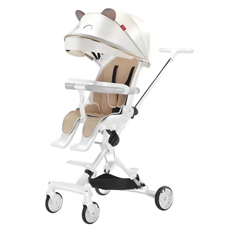 Passeggino pieghevole leggero per 0-3 anni - Passeggino pronto per l'estate con sedile reclinabile, sistema da viaggio per neonati e bambini piccoli