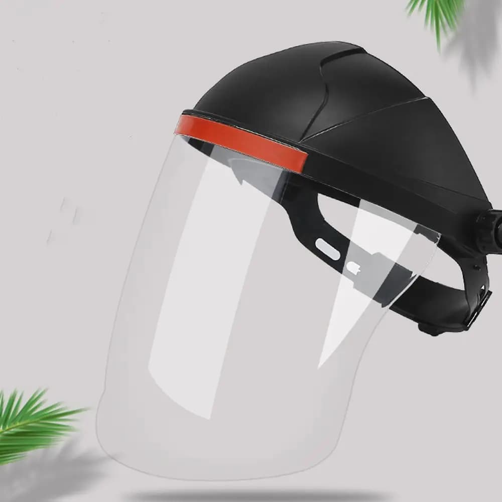 Maschera Protettiva per Saldatura in Plastica PC, Visiera Anteriore Ribaltabile Anti-Schizzi, Casco per Saldatura con Protezione Completa Anti-Urto