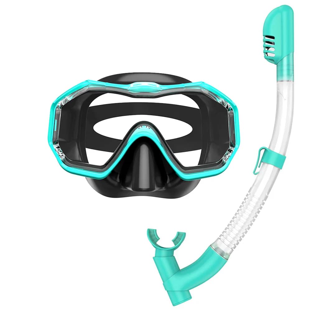 Set of 3 snorkeling masks with window Swimwear for scuba diving Overview Wide HD view Dry Top Anti-lost for adults and children