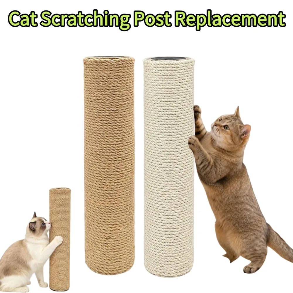 Cat Climbing Pole Replacement DIY Cat Scratching Post Rope Climbing Tree Tower Pillars Kitten Play Toy Parts Pet Accessory 1/5pc