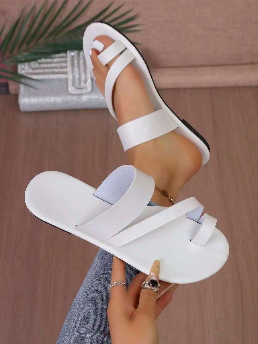 Womens Casual Flat Sandals Non-Slip Outdoor Thong Style