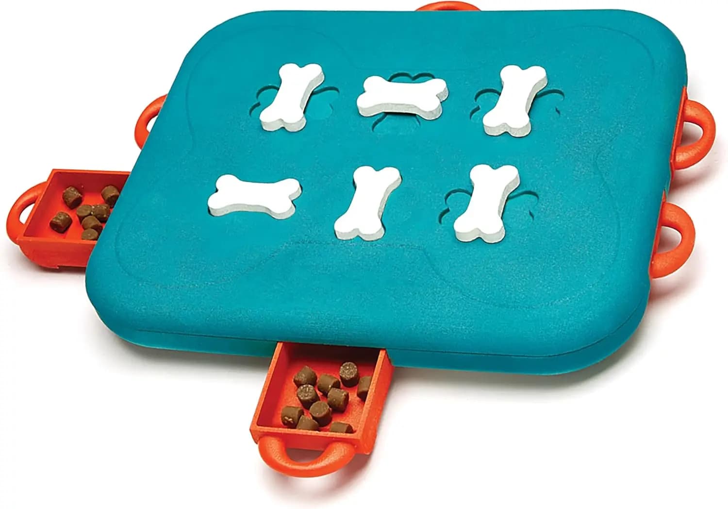 Giocattolo Interattivo Avanzato per Cani Intelligenti, Gioco con Premi di Livello 3, Turchese