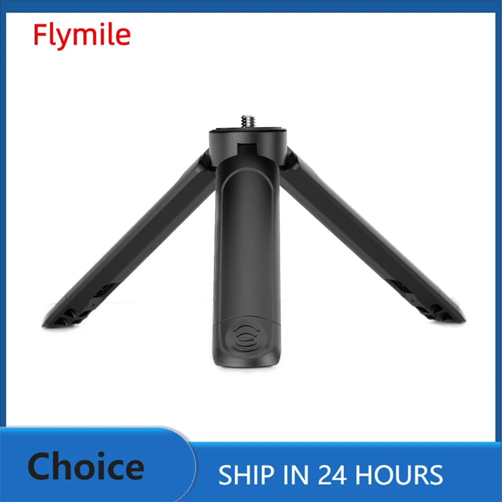 Flymile Mini Extensible Table Tripod Support for Foldable Photography Bracket for Phone Camera Stick 1/4 '' accessory for Screw Ball Head