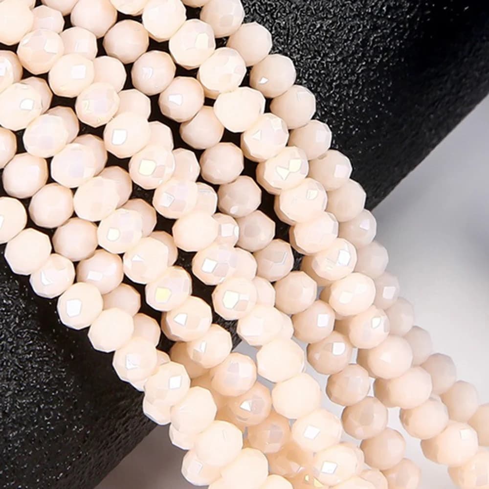 2mm 3mm 4mm 6mm 8mm Faceted Pink Glass Beads Loose Spacer Faceted Beads DIY Making Accessories Bracelet Necklace DIY C15