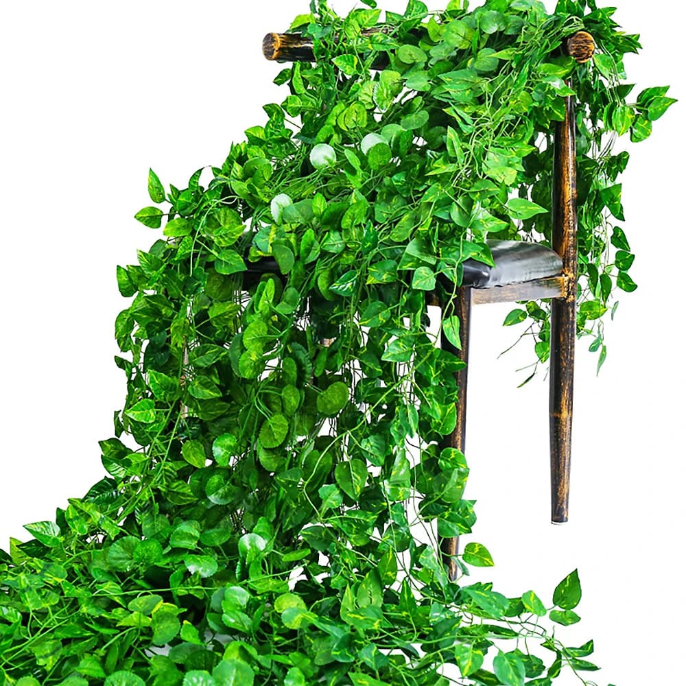 12/6/1 pz/artificial parcel Liana screw hanging on wall false plants edera String leaves for home outdoor garden decoration wedding party decoration