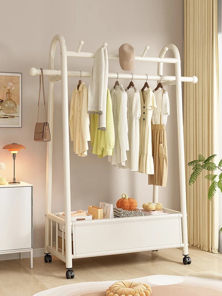 Nordic Sle carbon steel hanger, self-supporting chamber whiteware basket, inner dress container, for clothes drying.