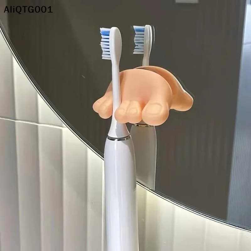 Portaspazzolino Multifunzionale con Ventosa, Divertente Decorazione per il Bagno, Piccolo Portaoggetti con Clip - Organizzatore Creativo per Cucina e Bagno