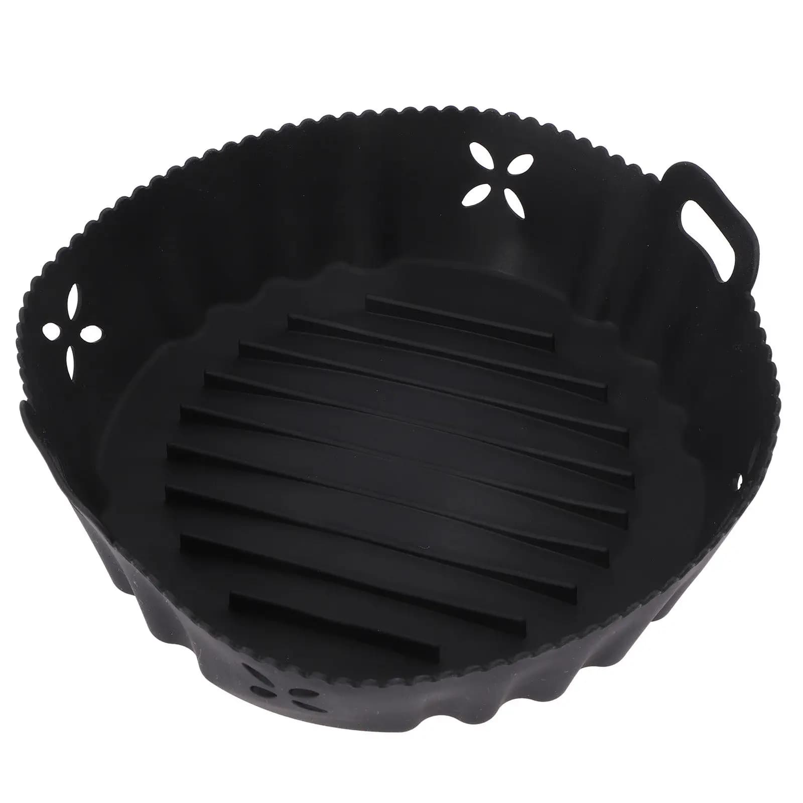 Tappetino Antiaderente in Silicone per Friggitrice ad Aria, Riutilizzabile, Resistente al Calore, Lavabile in Lavastoviglie, per Forno e Cottura