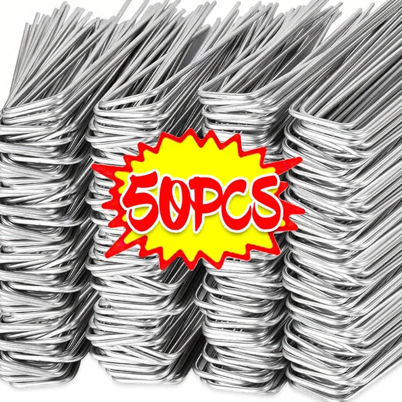 10/50 pcs Type U Landscape Scrapers Garden Sod Spills Anti-rust Fencing Pitch Fittings Pills for Barrier Pipe Herr Tube