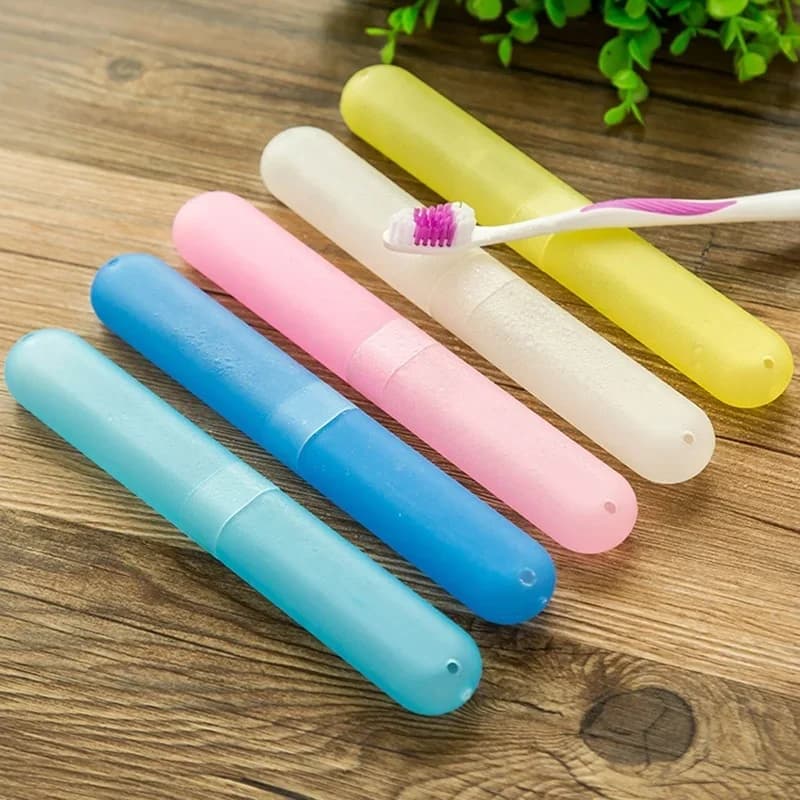 Custodia per scatola per tubo per spazzolino portatile Viaggio Escursionismo Campeggio Spazzolino da denti Proteggi custodia per spazzolino Protezione per la salute