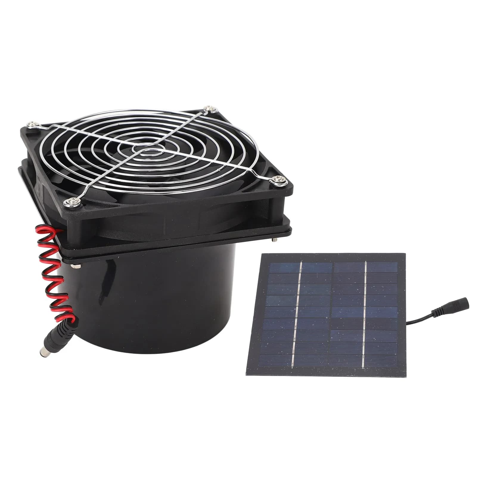 Ventilatore solare Ventilatore di scarico solare Ventilazione efficiente con dissipazione del calore Kit ventola pannello solare da 50 W Mini ventilatore ad energia solare 5‐12 V