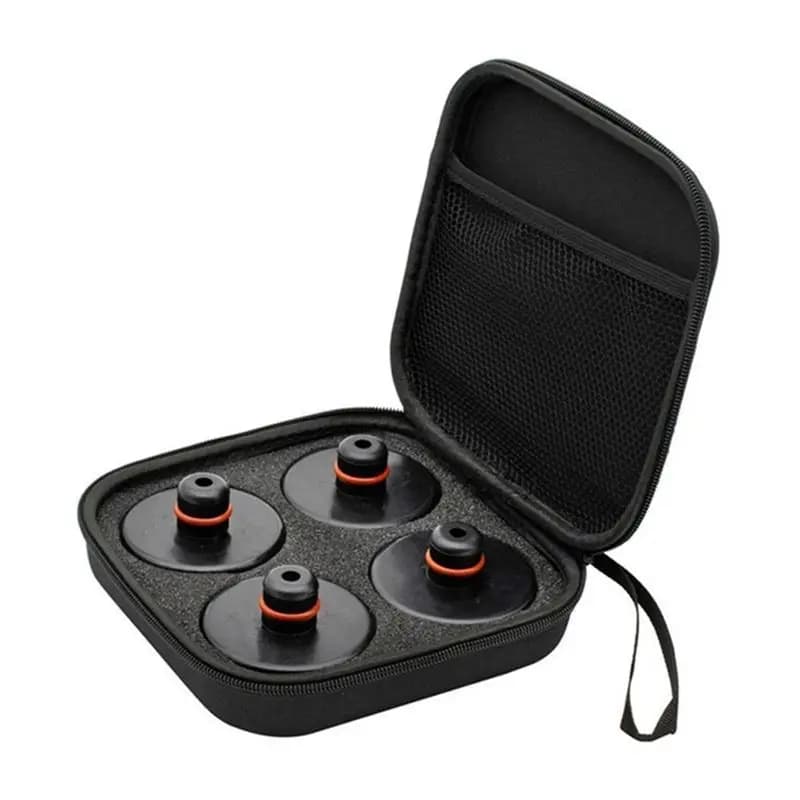 Cuscinetti di sollevamento affidabili per Tesla Model 3/S/X/Y, 4 dischi con scatola portaoggetti, cuscinetti in gomma per sollevamento del telaio