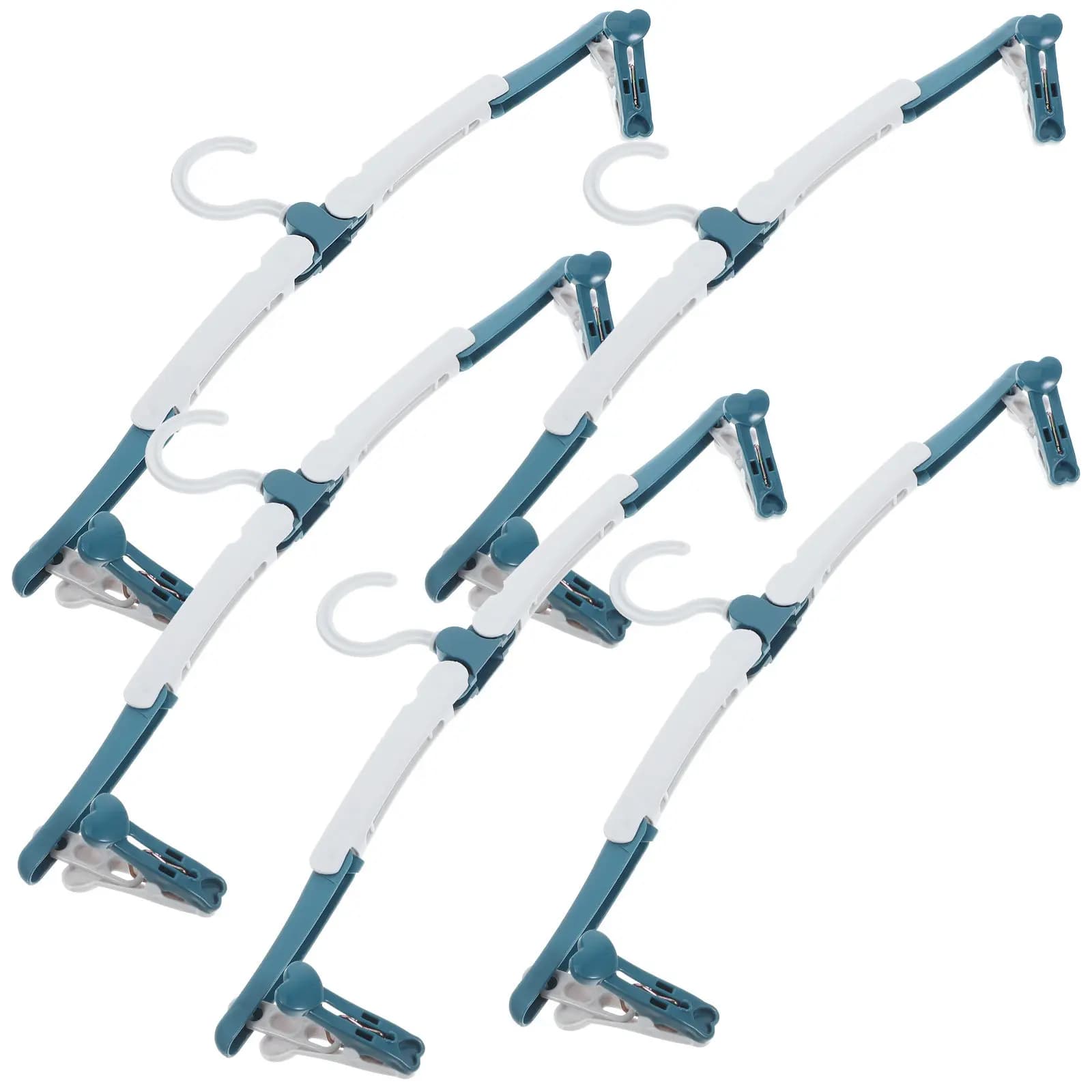 5Pcs Travel Folding Clothes Hangers Foldable Space Saving Clothes Drying Hangers Portable Travel Accessories Coat Hanger