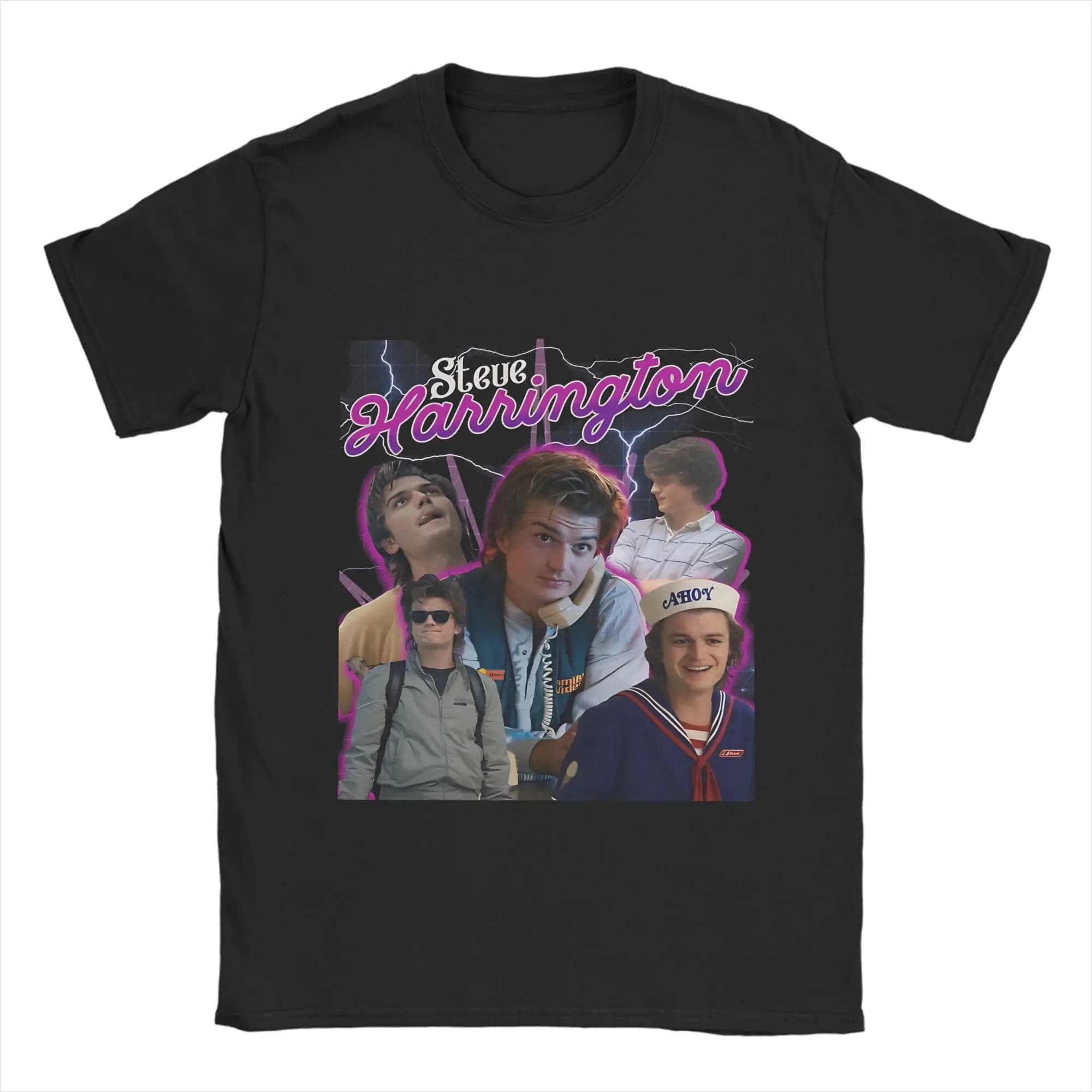Uomo Donna Stampato Steve Harrington Will Byers T Shirt Tee Manica corta T-shirt in cotone Fan Abbigliamento regalo