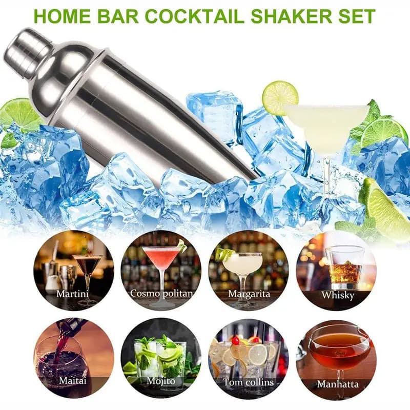 REST 750ML Cocktail Shaker Mixer in acciaio inossidabile Wine Boston Shaker per barista Drink Party Bar Tools