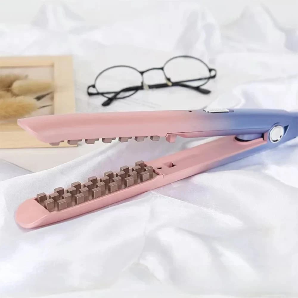 Ferro arricciacapelli elettrico per effetto corn curl, lisciante e volumizzante, strumento per capelli ondulati e arricciati, per acconciature e styling