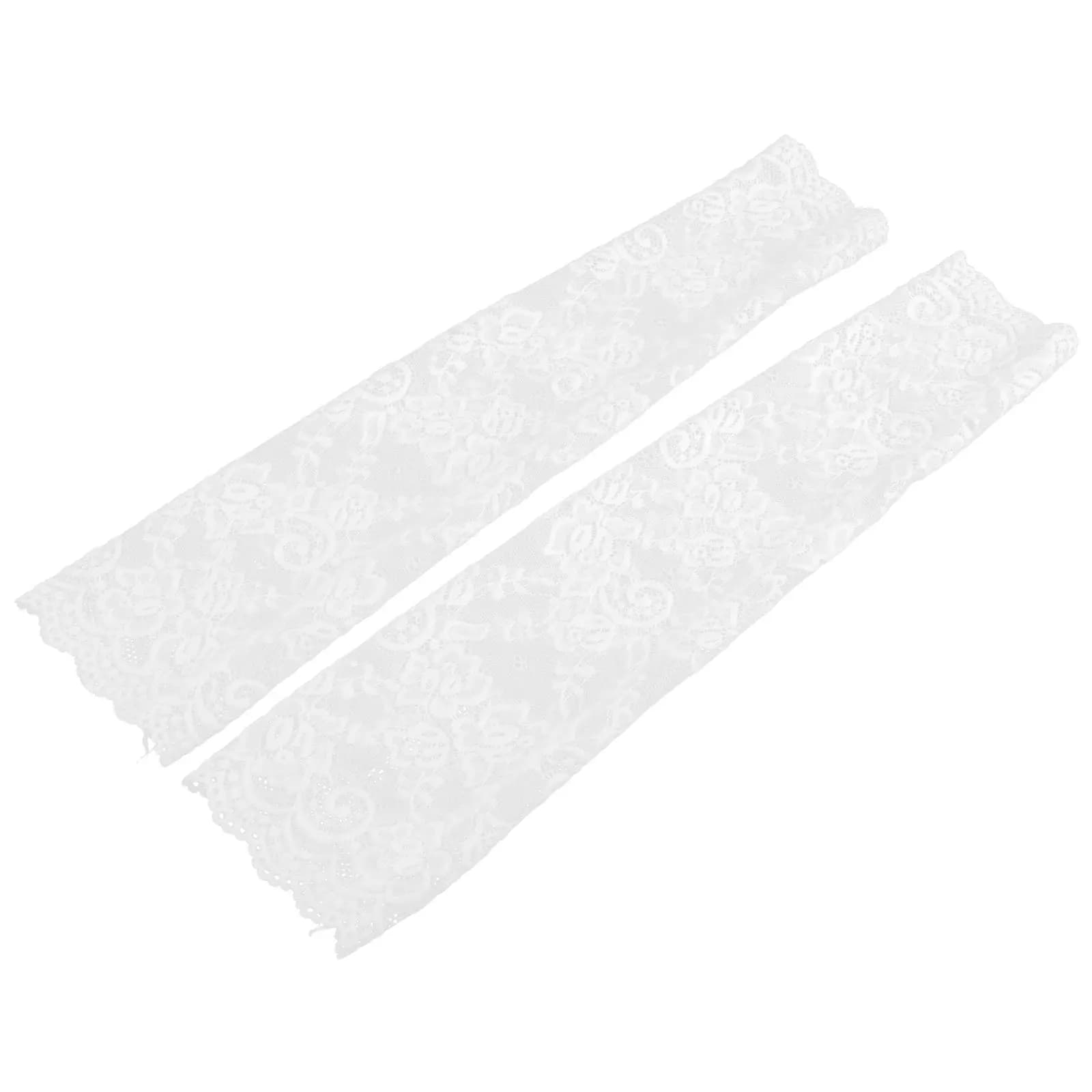 1 paio di maniche in pizzo da donna, protezione UV, guanti lunghi senza dita, protezione solare, traspiranti, elasticizzati, in pizzo floreale