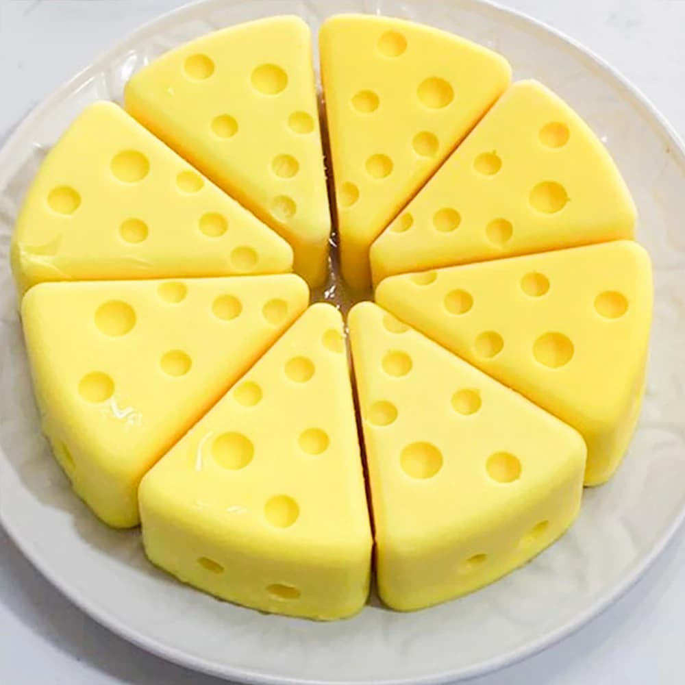 Stampo per candele in silicone a forma di formaggio Stampi per torta mousse profumata Stampo per sapone Stampo per cioccolato Fondente Pasticceria Strumenti per decorare la cottura Bakeware