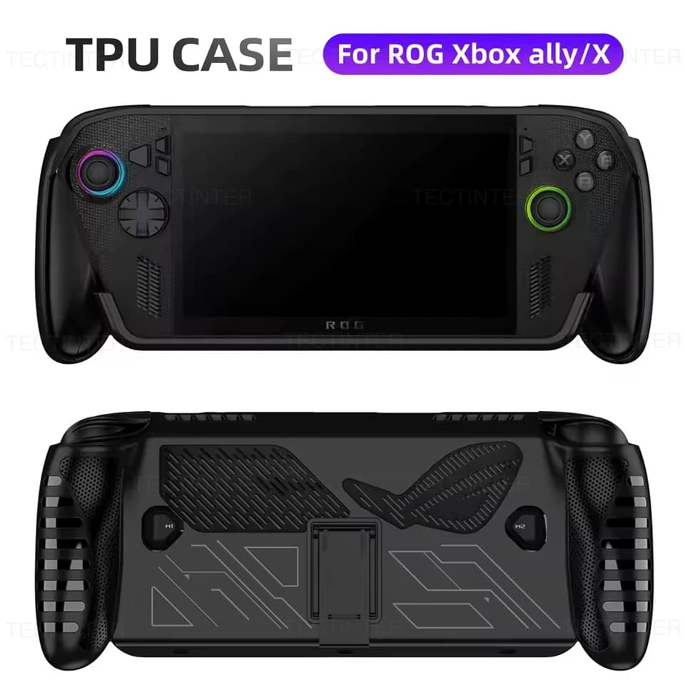 Custodia in silicone per ASUS ROG Xbox Ally X con supporto Custodia protettiva in TPU antigraffio per accessori da gioco ROG Xbox Ally