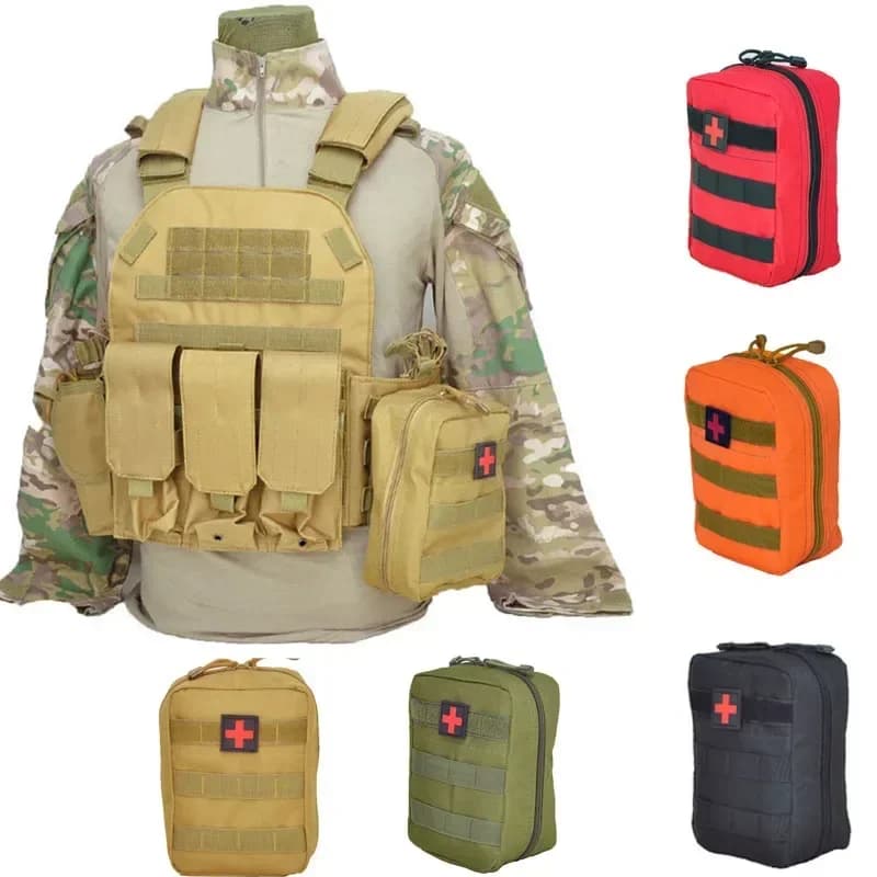 Borsa di Pronto Soccorso per Campeggio e Sopravvivenza, Marsupio Medico Tattico Molle per Viaggi, Caccia e Emergenze EMT