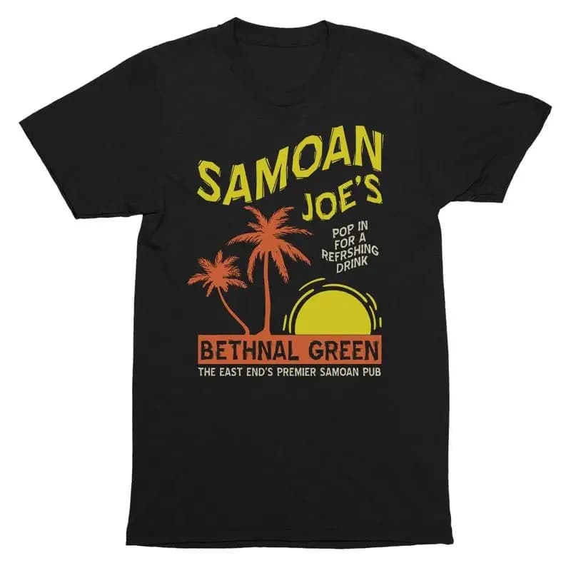 Samoan Joe's T Shirt Adults Funny Movie Parody Mens Pop Culture
