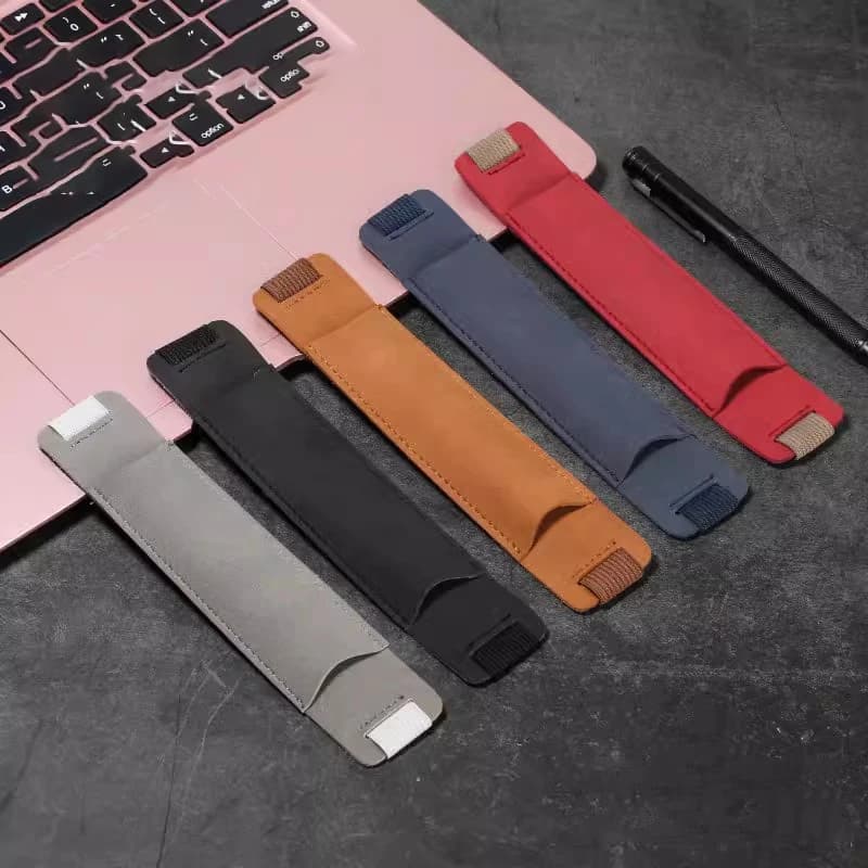 Portapenne con fascia elastica regolabile in pelle astuccio portatile Planner Notebook custodia per penna custodia per ufficio scolastico