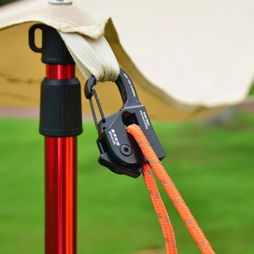 Camping Tent Rope Tensioner for Tent Cable for Alloy Tent Portable Holder with Quick Fixing Buckle Tent for Cable Curtain Accessories