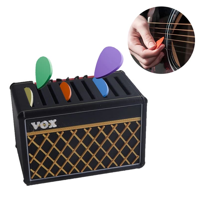 Contenitore per plettri per chitarra, vetrina per plettri per chitarra, adatto per chitarristi e devoti musicali