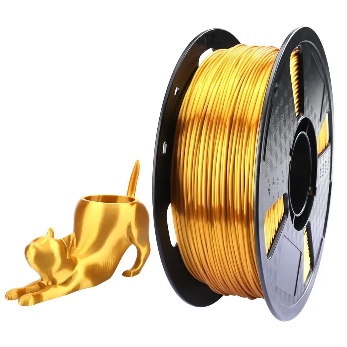 Filamento TPU Effetto Seta Oro 1.75mm 1KG per Stampante 3D, Materiali per Stampa 3D, Filamento TPU Seta 3D, Filamento TPU 57D