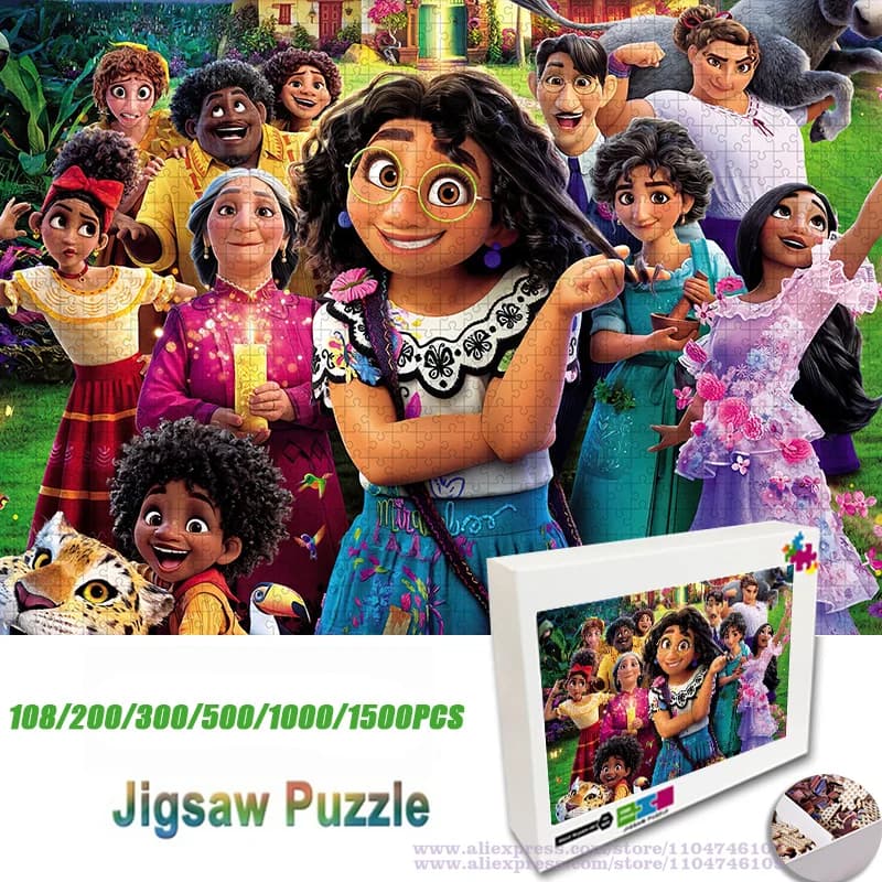 Anime Movie Elencanto Puzzle Jigsaw Cartoon Stampa Jigsaw 108/200/300/500/1000/1500 pezzi Puzzle di intelligenza Regalo con scatola