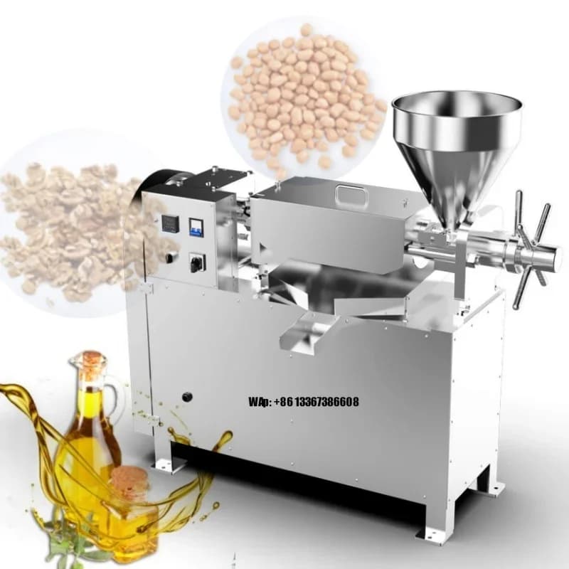 Best-selling commercial stainless steel hot and cold oil presses for seed flower oil presses, plant seed oil presses