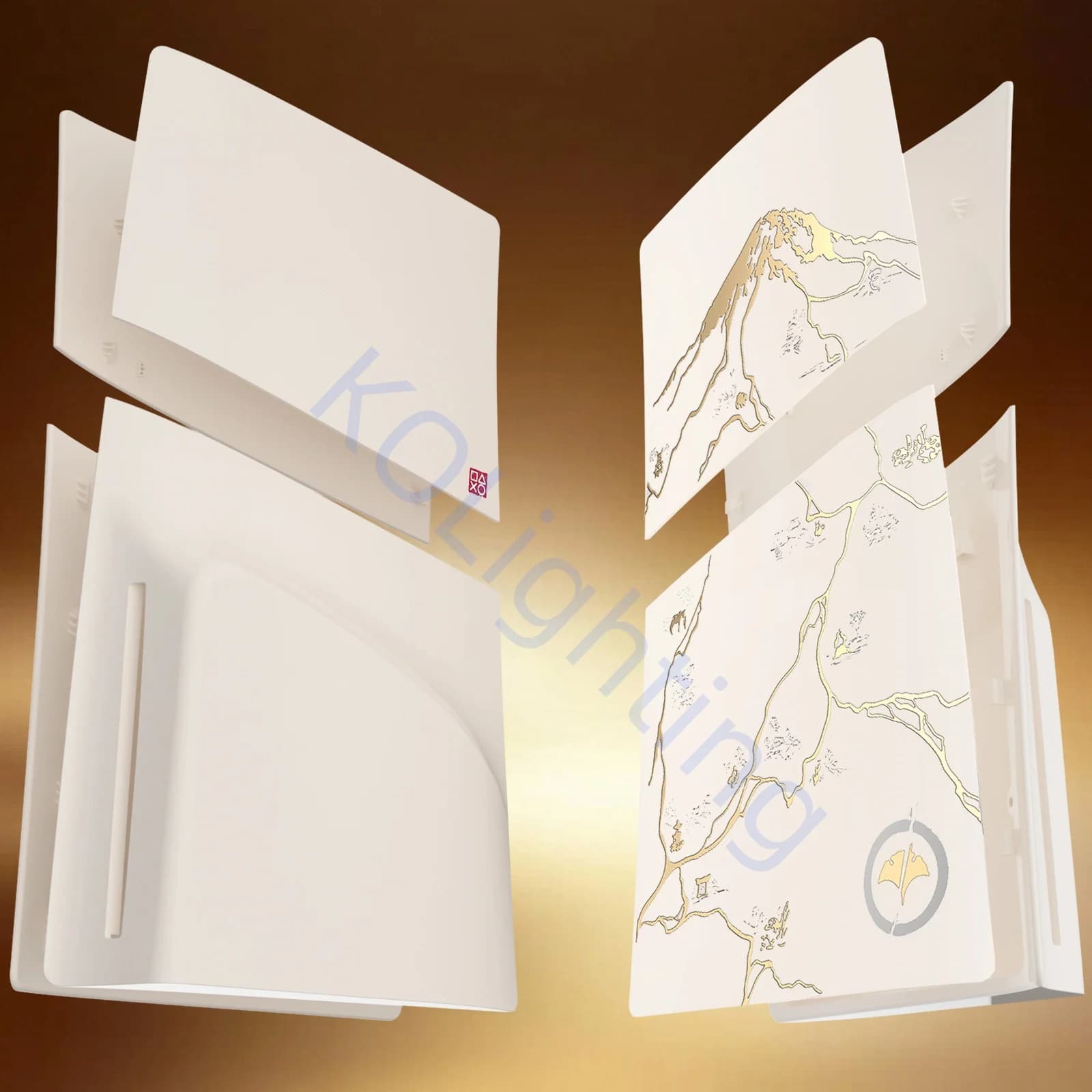 Cover per piastre frontali Custodia Ghost Custodia in plastica dura di ricambio per Playstation 5 Pro Model Disc Edition Accessori per console Yotei
