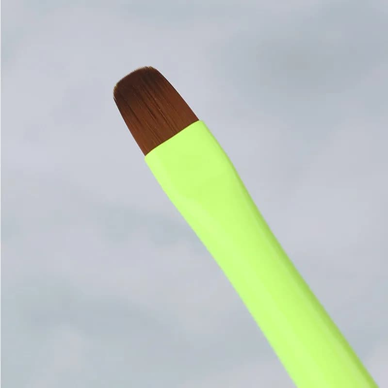 Pennello per unghie verde Pennello per gel per manicure Penna per estensione gel UV acrilico Pennello per disegno per pittura per smalto