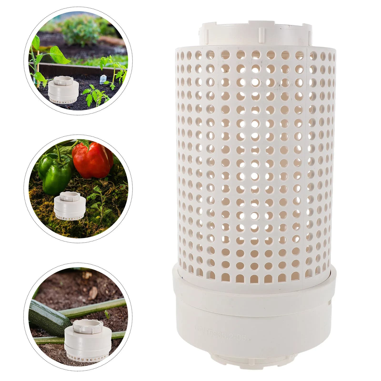 Composter Sotterraneo per Vermi, Contenitore in Plastica per Compostaggio, per Rifiuti Alimentari di Cucina, Scarti di Verdura, Riciclo e Controllo degli Odori