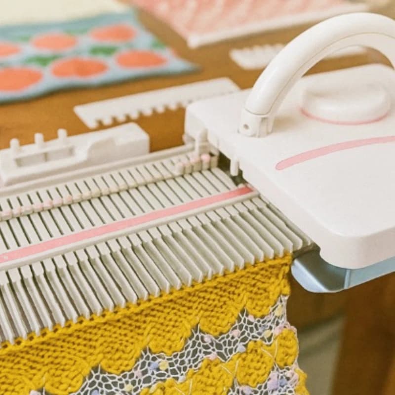 Home Small Knitting Machine, Hand Flat Weaving Loom for Sweater Wool Yarn DIY Knitting Craft