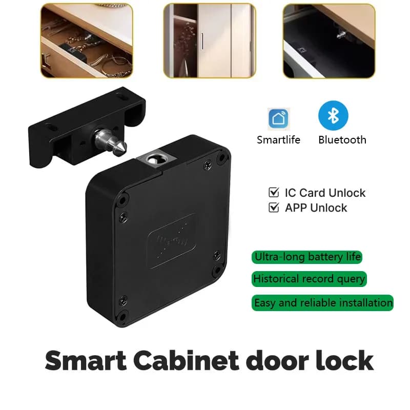 Controllo APP Bluetooth Smart Cabinet Door Lock IC Card Serratura elettronica Serratura per cassetto di sicurezza per armadio Armadietto per mobili