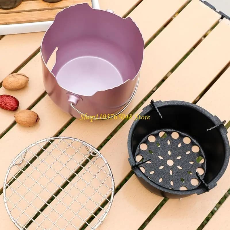 R53E Barbecue leggero, portatile, griglie a carbone, campeggio, fornello a carbone, facile da usare