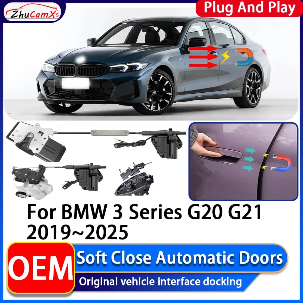 ZhuCamX OEM Electric Suction Power Soft Close Car Door Automatic Door Closing System For BMW 3 Series G20 G21 2019~2025