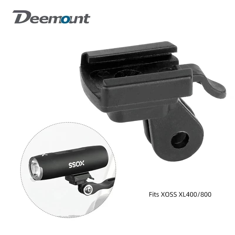 Adapter for XOSS XL400 800 Suitable for GoPro Direction switchable foot Support for Bicycle Headlight Fork Handlebar Mount for helmet