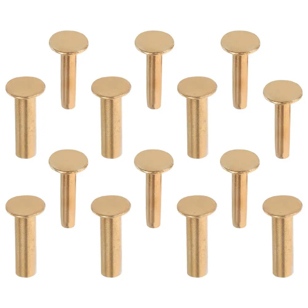 7 Rivets Paia for Kitchen Knives Manici, Rivetti di Ricambio Fai-da-Te in Rame, Repair Tools for Chef Knives Manici