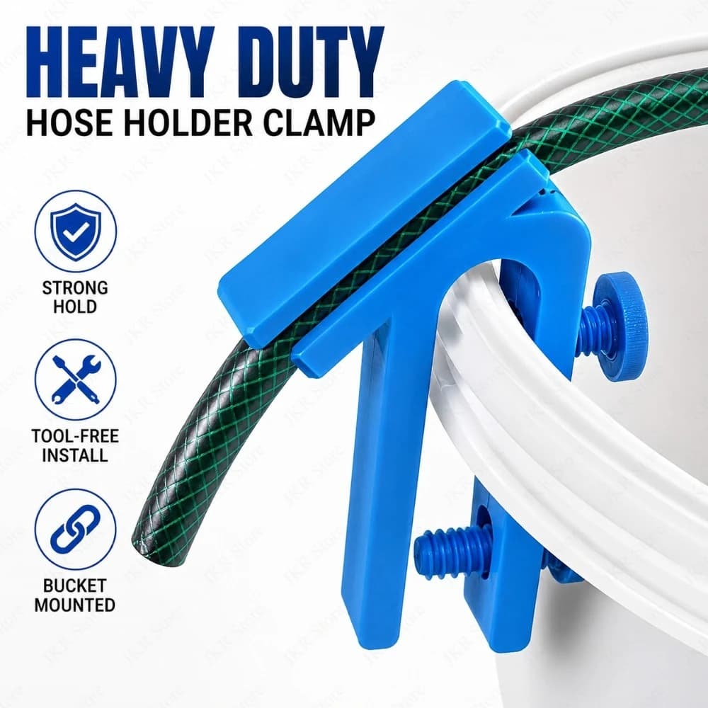 Supporto per Tubo da Giardino in Plastica, Morsetto Regolabile per Tubo dell'Acqua, Clip di Montaggio dal Design Curvo per Fissaggio Tubi di Irrigazione, Uso Esterno