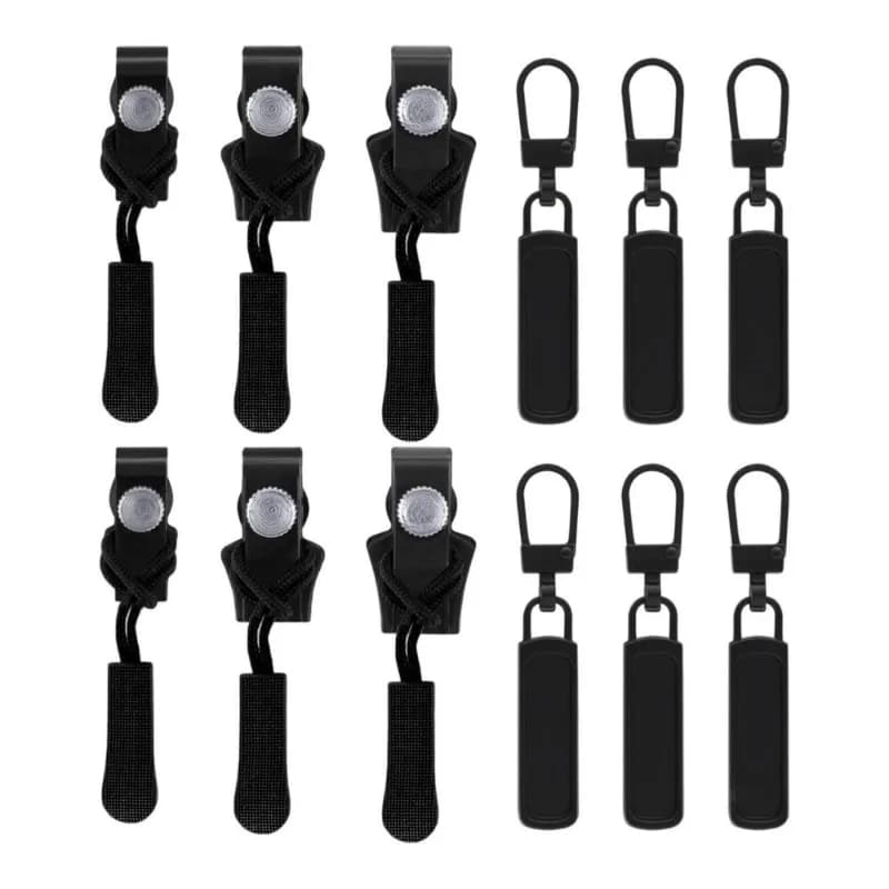 12 pezzi/set kit di riparazione cerniera rimovibile tiretto cerniera ricambio in metallo universale per forniture per cucire abbigliamento fai da te)