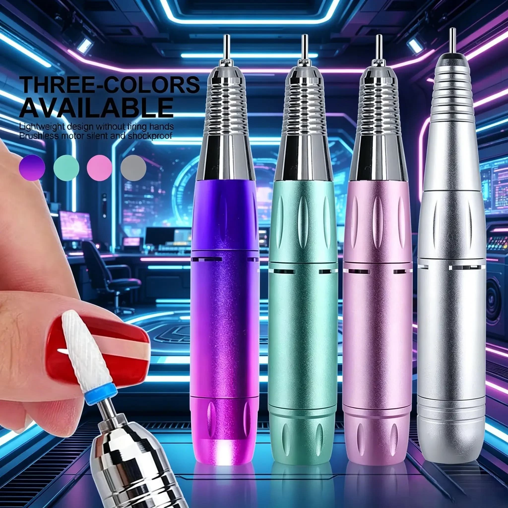 Manipolo di Ricambio per Trapano per Unghie, Impugnatura Universale per Macchina Elettrica per Unghie, Lucidatura Professionale per Manicure e Pedicure